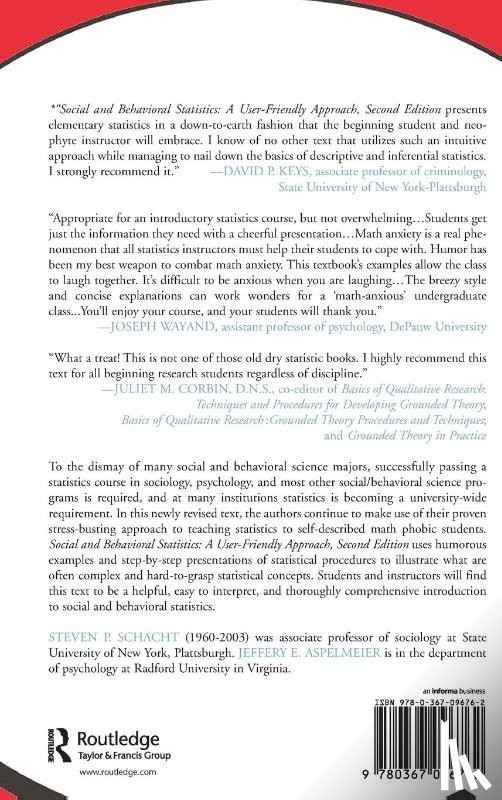 Schacht, Steven P., Aspelmeier, Jeffery E. - Social and Behavioral Statistics