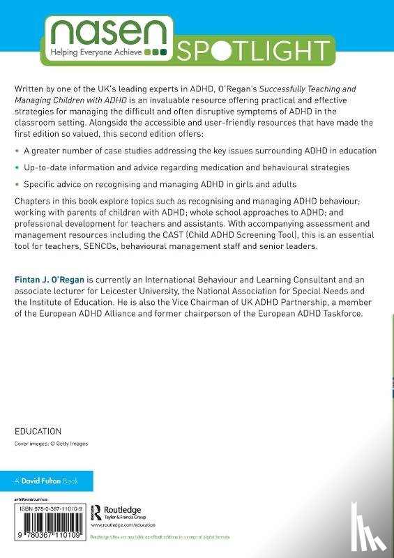 O'Regan, Fintan (Leicester University - Successfully Teaching and Managing Children with ADHD