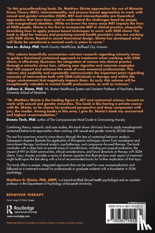 Skinta, Matthew D. (Assistant Professor - Contextual Behavior Therapy for Sexual and Gender Minority Clients