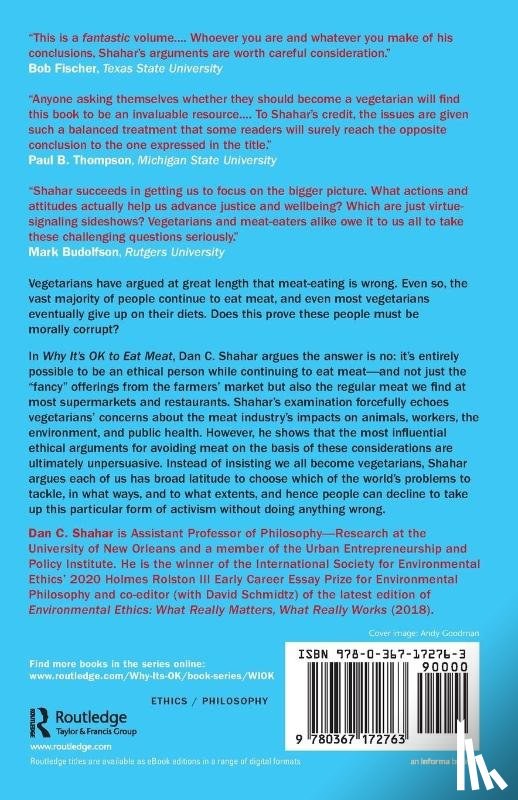 Shahar, Dan C. (University of New Orleans - Why It's OK to Eat Meat
