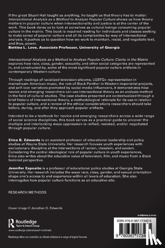 Edwards, Erica B. (Georgia State University, Esposito, Jennifer (Georgia State University - Intersectional Analysis as a Method to Analyze Popular Culture