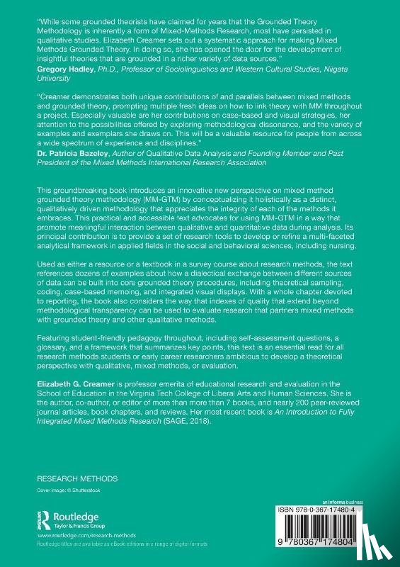 Creamer, Elizabeth G. (Virginia Tech - Advancing Grounded Theory with Mixed Methods
