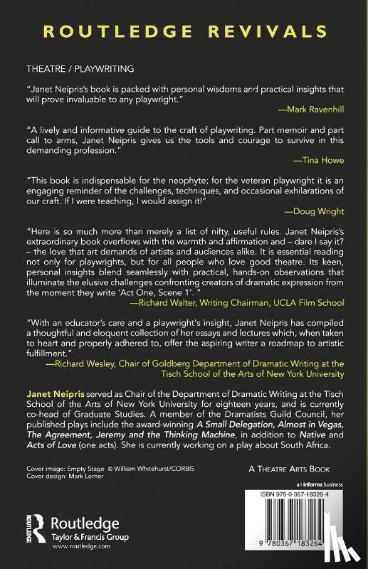 Neipris, Janet - To Be A Playwright