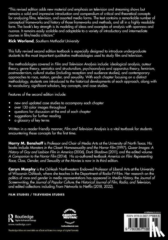 Benshoff, Harry M. (University of North Texas, Murphy, Caryn - Film and Television Analysis