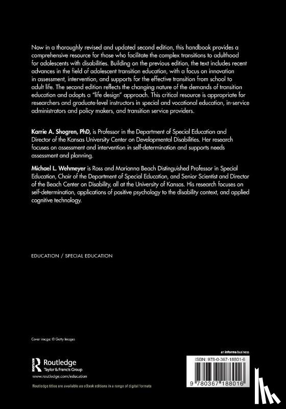  - Handbook of Adolescent Transition Education for Youth with Disabilities