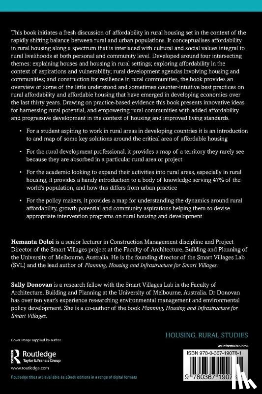 Doloi, Hemanta (The University of Melbourne, Donovan, Sally - Affordable Housing for Smart Villages