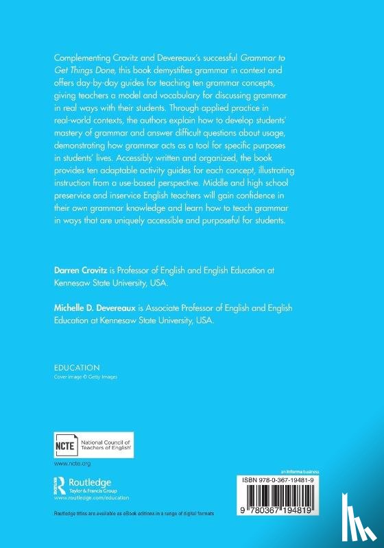 Crovitz, Darren, Devereaux, Michelle D. - More Grammar to Get Things Done