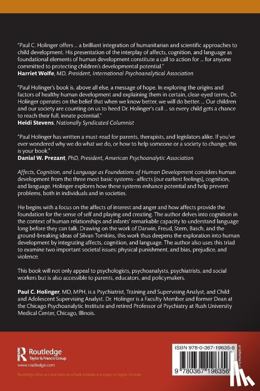 Holinger, Paul C. - Affects, Cognition, and Language as Foundations of Human Development