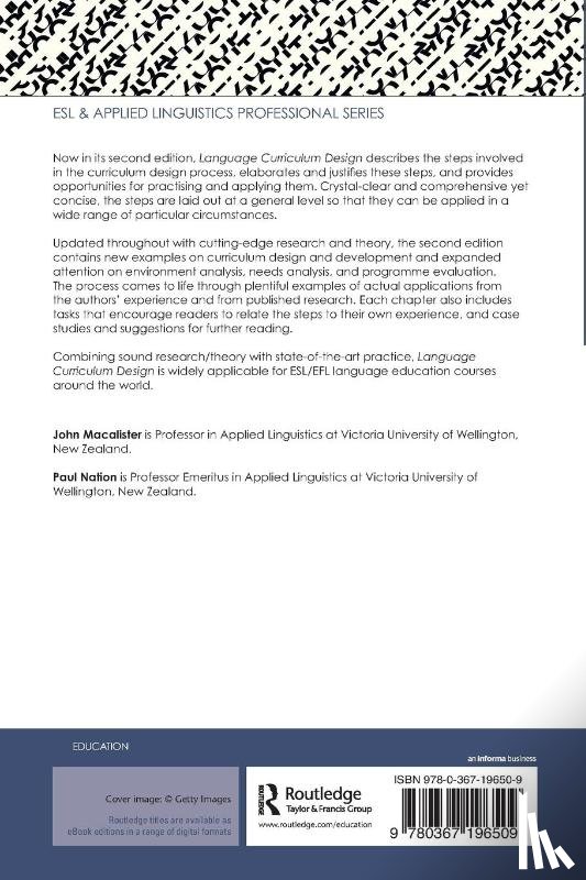 Macalister, John, Nation, I.S.P. (Victoria University of Wellington - Language Curriculum Design