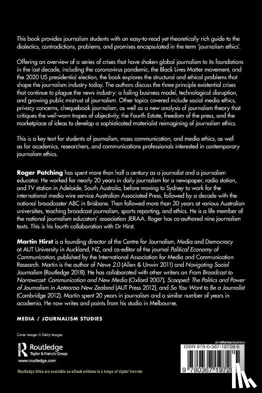 Patching, Roger, Hirst, Martin - Journalism Ethics at the Crossroads