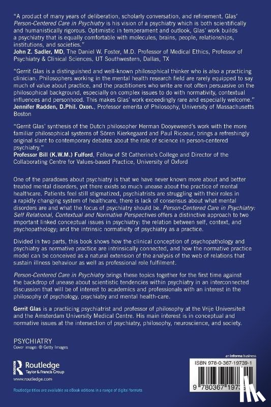 Glas, Gerrit - Person-Centred Care in Psychiatry