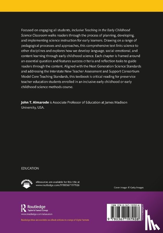 Almarode, John T. (James Madison University - Inclusive Teaching in the Early Childhood Science Classroom