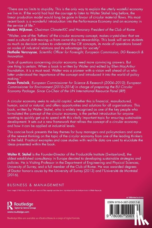 Stahel, Walter R - The Circular Economy