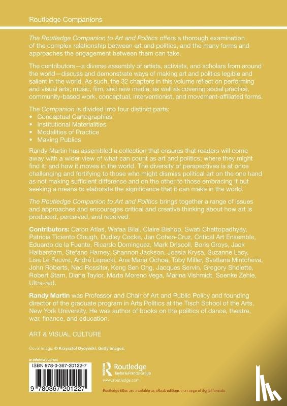  - The Routledge Companion to Art and Politics