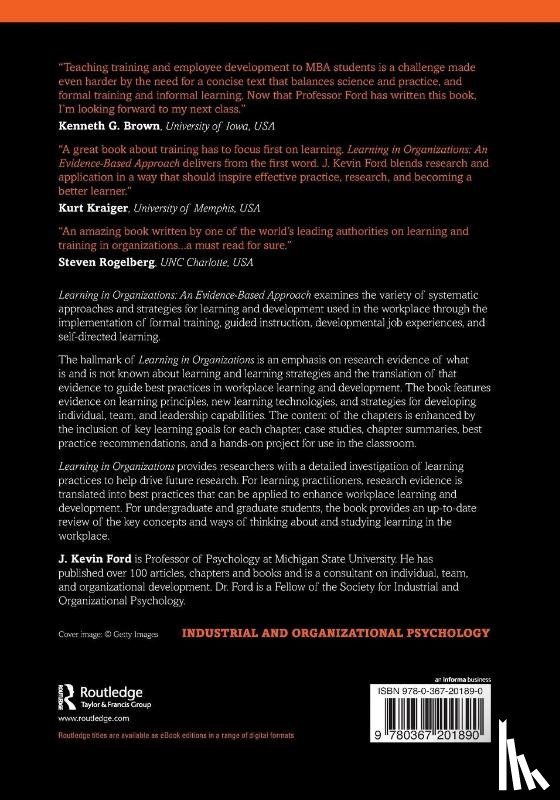 Ford, J. Kevin (Michigan State University) - Learning in Organizations