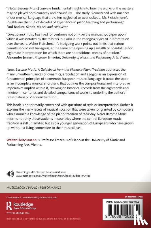 Fleischmann, Walter (University of Music and Performing Arts - Notes Become Music