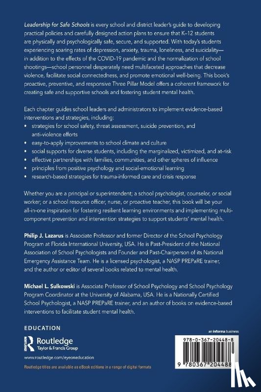 Lazarus, Philip J. (Florida International University, Sulkowski, Michael L. (University of Arizona - Leadership for Safe Schools