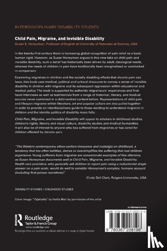 Honeyman, Susan (University of Nebraska at Kearney - Child Pain, Migraine, and Invisible Disability