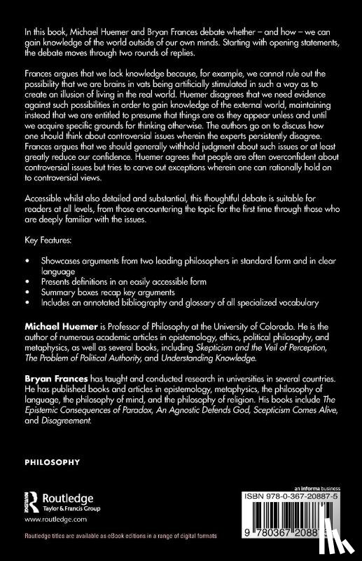 Frances, Bryan, Huemer, Michael (University of Colorado at Boulder - Can We Know Anything?