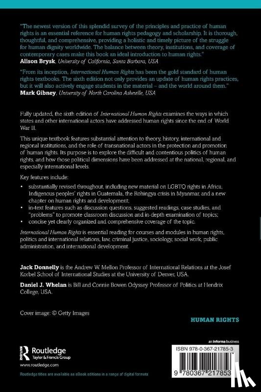 Donnelly, Jack (University of Denver, Whelan, Daniel J. (Hendrix College - International Human Rights