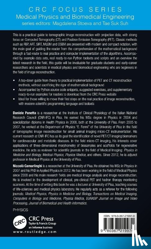 Panetta, Daniele, Camarlinghi, Niccolo - 3D Image Reconstruction for CT and PET
