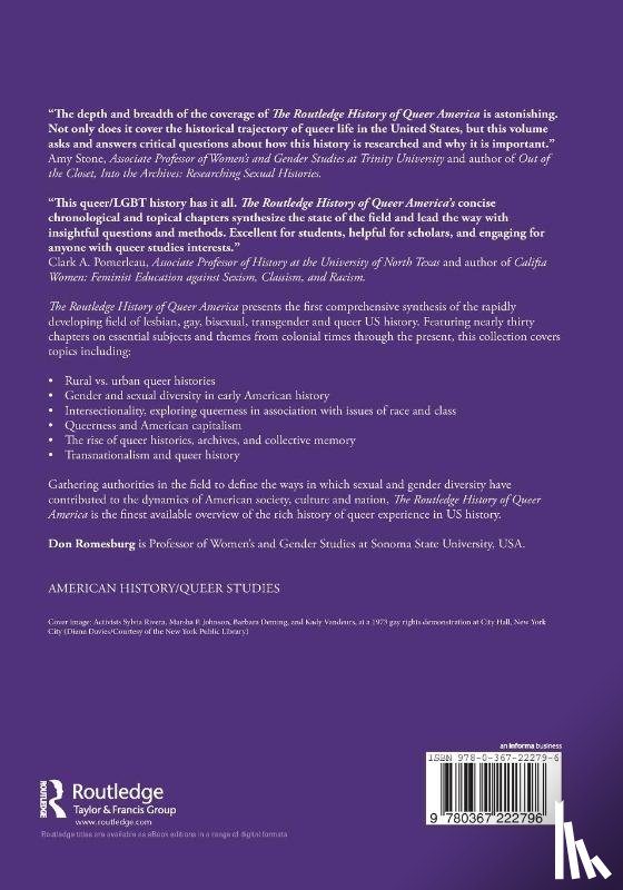  - The Routledge History of Queer America