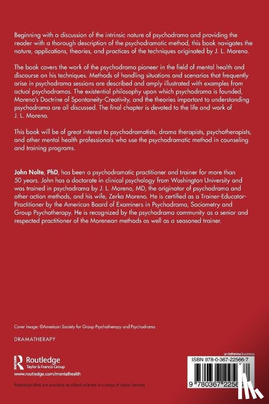 Nolte, John (Trial Lawyers College - J.L. Moreno and the Psychodramatic Method