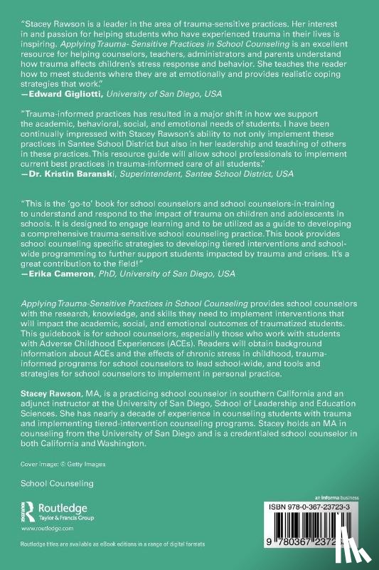 Rawson, Stacey - Applying Trauma-Sensitive Practices in School Counseling
