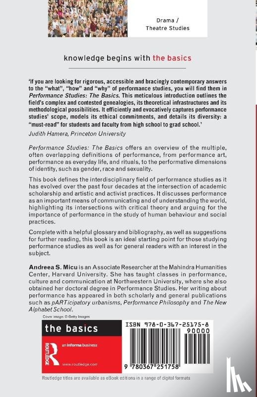 Micu, Andreea S. - Performance Studies: The Basics