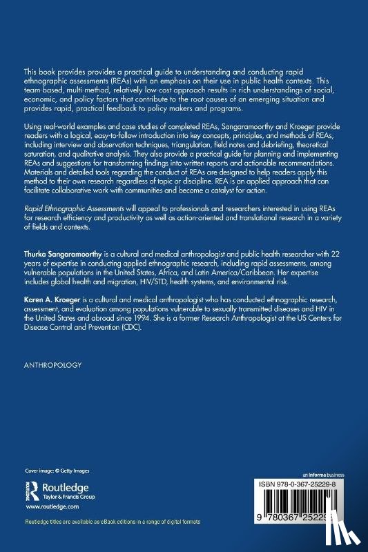 Sangaramoorthy, Thurka, Kroeger, Karen A - Rapid Ethnographic Assessments