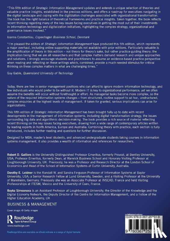 - Strategic Information Management