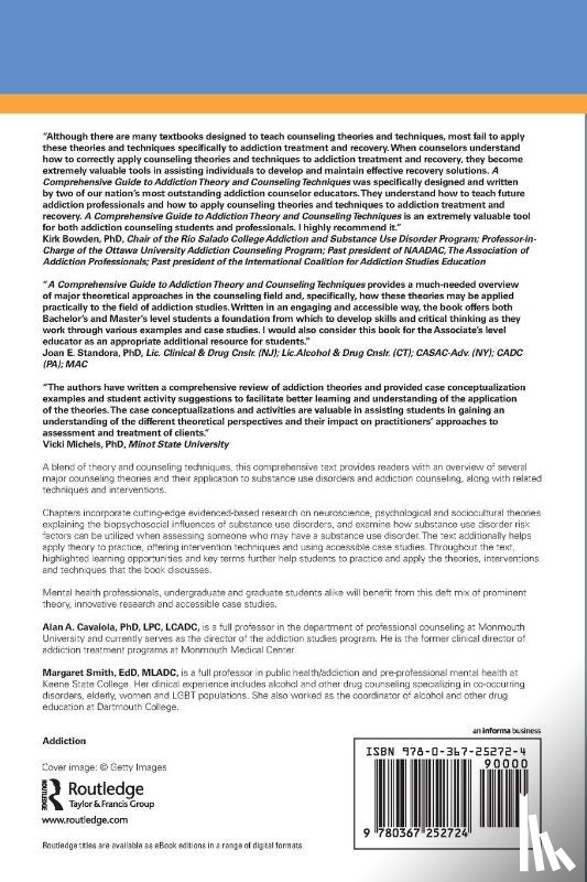 Cavaiola, Alan A., Smith, Margaret - A Comprehensive Guide to Addiction Theory and Counseling Techniques
