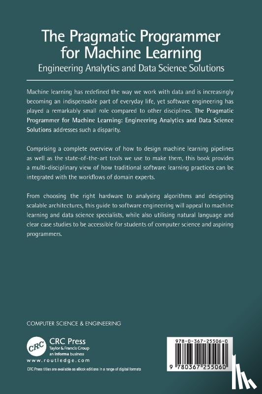 Scutari, Marco (Istituto Dalle Molle), Malvestio, Mauro - The Pragmatic Programmer for Machine Learning