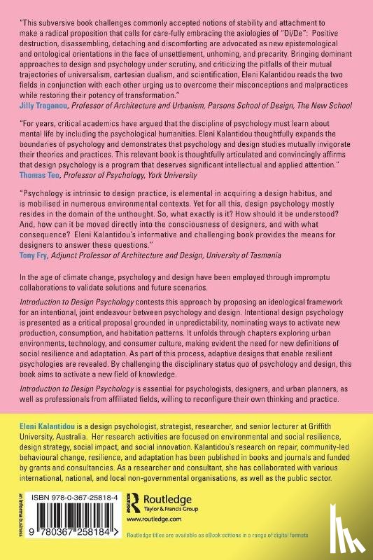 Kalantidou, Eleni - Introduction to Design Psychology