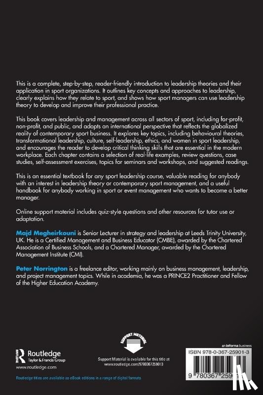 Megheirkouni, Majd (Leeds Trinity University, Norrington, Peter - Essentials of Sport Leadership