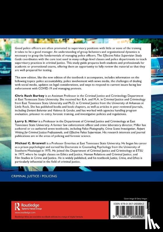 Rush Burkey, Chris, Miller, Larry S., Braswell, Michael C. - Effective Police Supervision Study Guide
