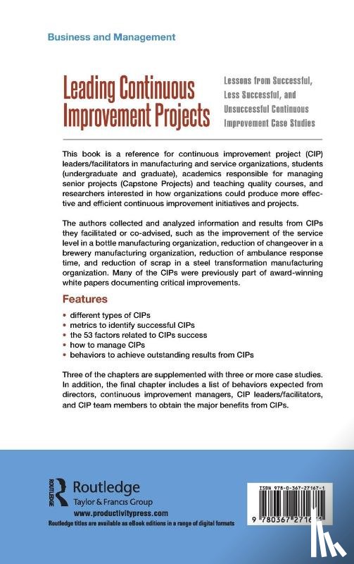 Aleu, Fernando Gonzalez, Garza-Reyes, Jose Arturo - Leading Continuous Improvement Projects