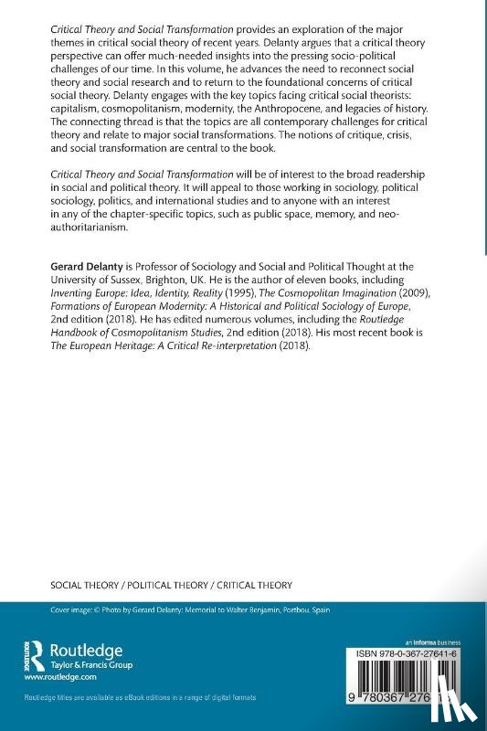 Delanty, Gerard - Critical Theory and Social Transformation