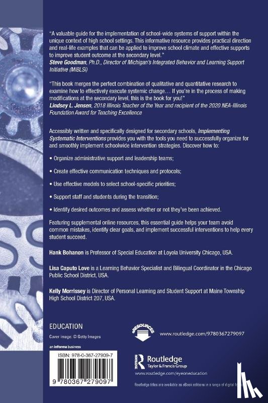 Bohanon, Hank (Loyola University of Chicago, Caputo Love, Lisa (Chicago Public Schools, Morrissey, Kelly - Implementing Systematic Interventions