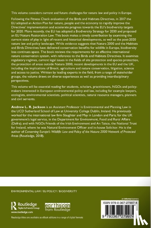  - Nature Law and Policy in Europe