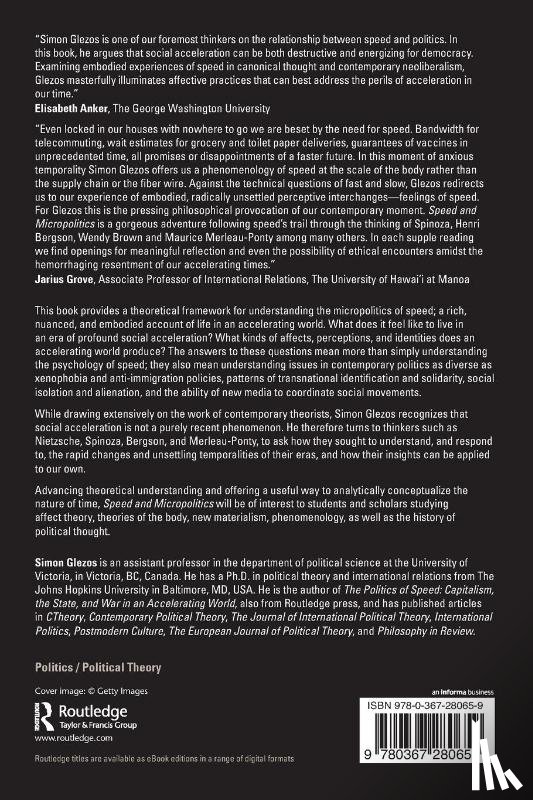 Glezos, Simon (University of Victoria - Speed and Micropolitics