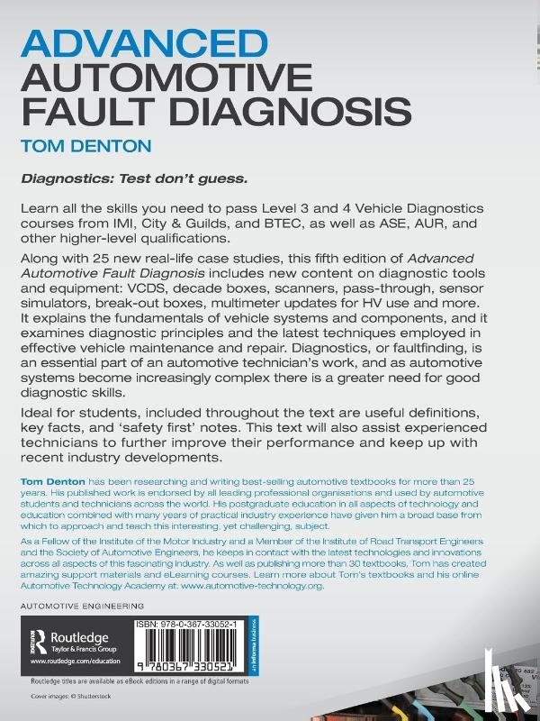 Denton, Tom (Technical Consultant - Advanced Automotive Fault Diagnosis