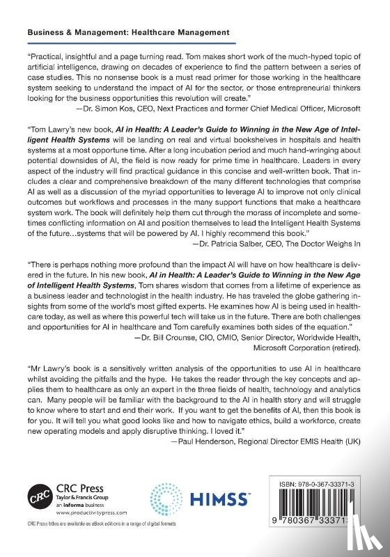 Lawry, Tom - AI in Health