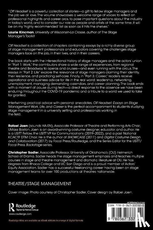  - Off Headset: Essays on Stage Management Work, Life, and Career
