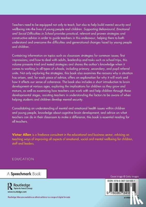 Allen, Victor - Supporting Behavioural, Emotional and Social Difficulties in School
