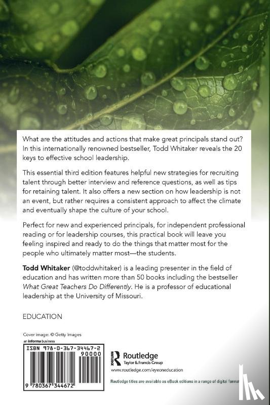 Whitaker, Todd - What Great Principals Do Differently