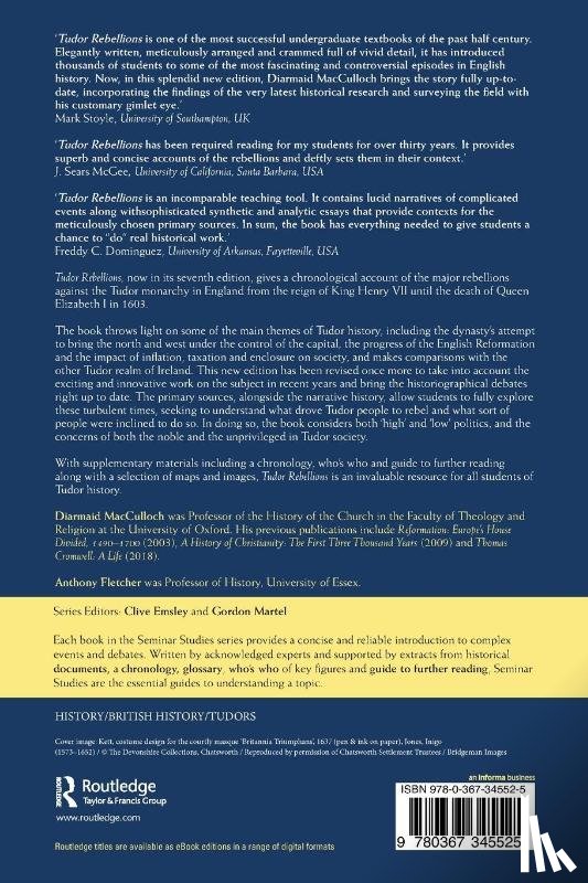 MacCulloch, Diarmaid (University of Oxford, Fletcher, Anthony (University of Essex - Tudor Rebellions