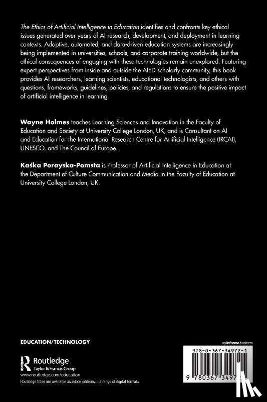  - The Ethics of Artificial Intelligence in Education