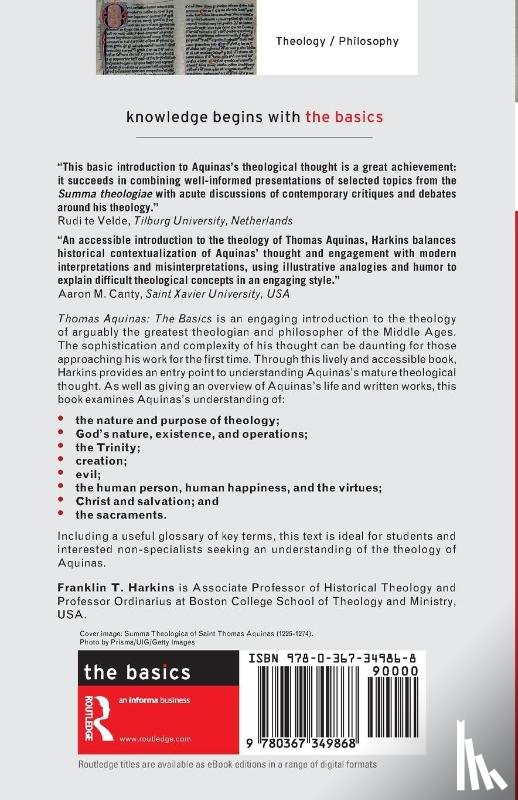 Harkins, Franklin T. (Boston College - Thomas Aquinas: The Basics