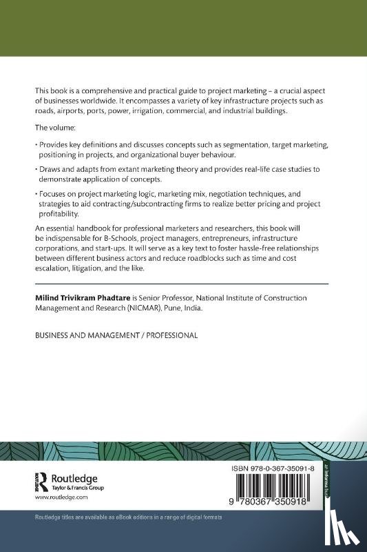 Phadtare, Milind Trivikram (Senior Professor - Project Marketing